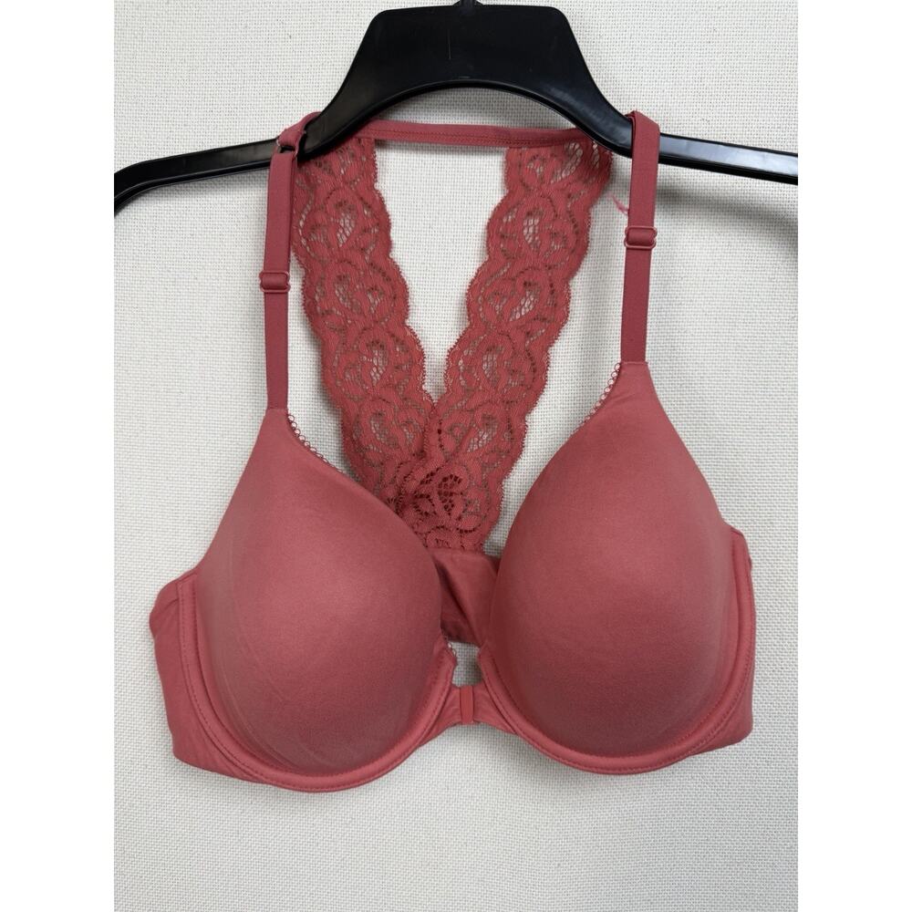 Victorias Secret Body by Victoria Racerback Perfect Coverage Bra 34D Front Close